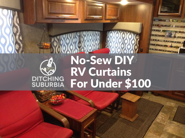 RV blinds suck. We replaced ours with curtains we made ourselves. …