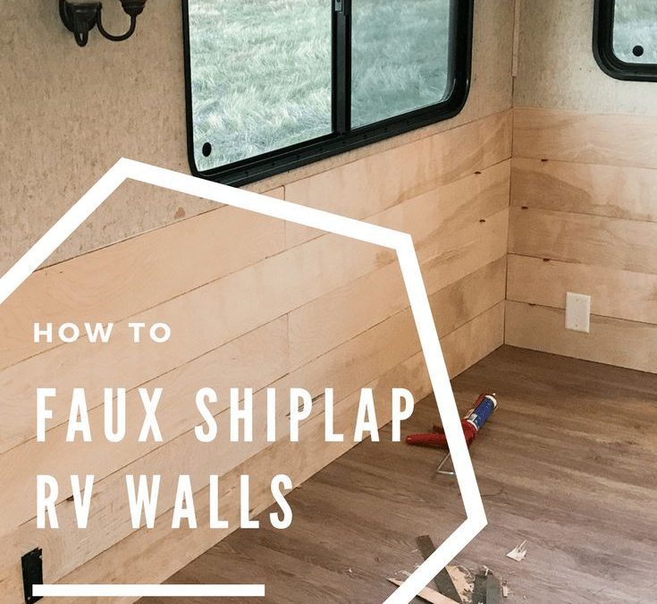 How to Faux Shiplap RV Walls Tiny House Movement // Tiny Living // Tiny…