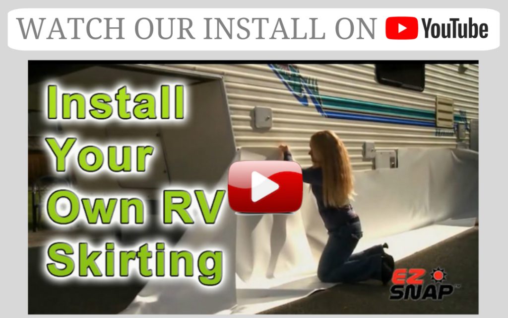 How To Install Your Own RV Skirting Video Now Available