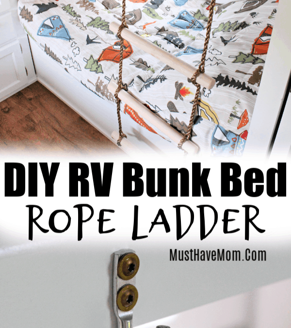 RV bunkhouse remodel with bunk bed ideas and bunk ladder diy via Must Have…