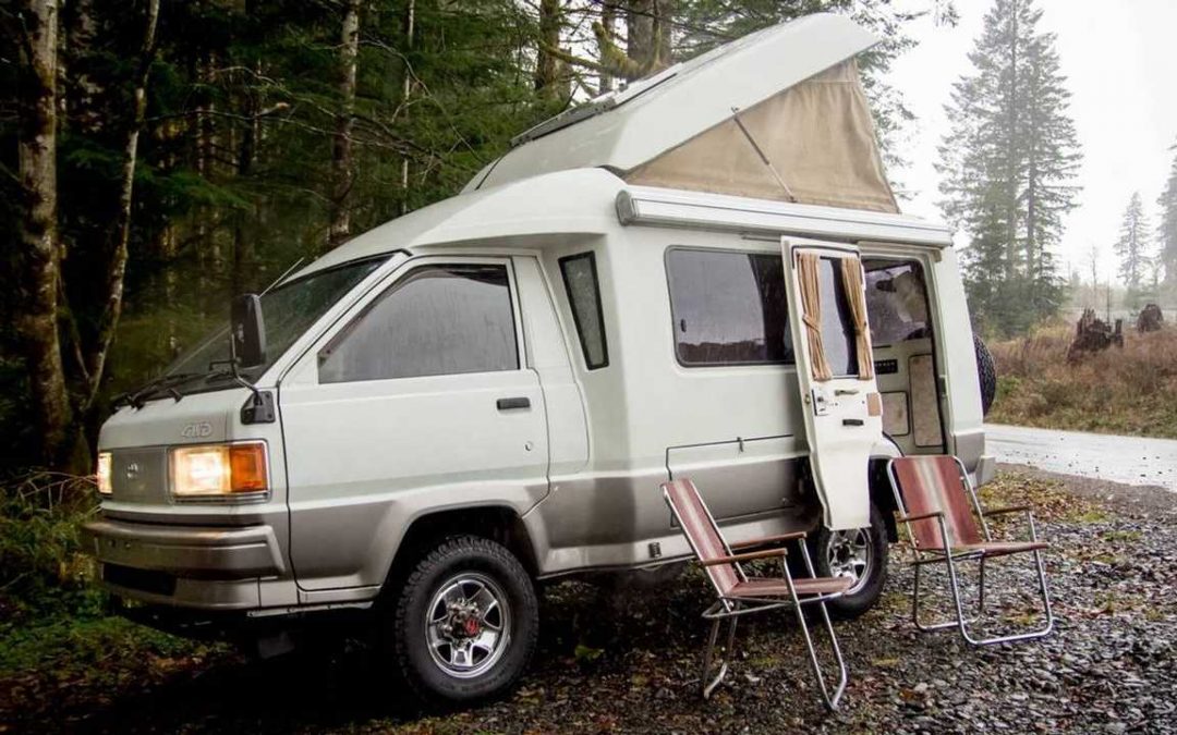 One of a kind 4WD camper van (used). The steering wheel is on the…