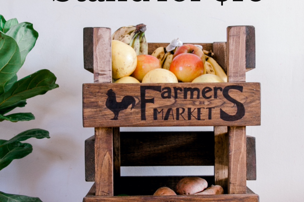 DIY Veggie Stand for $10
