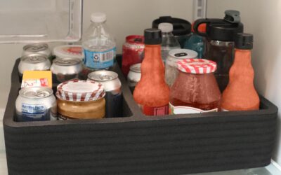 RV Organizer Bin Holder Washable for Refrigerator Counter Table Vanity More Keeps Items Together Reduces Contains Spills Foam 18 x 15 Inch