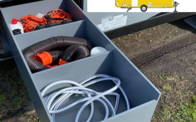 DIY Sliding Bin for Outdoor RV Storage Compartments (pics included!)