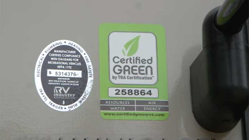 TRA Certification for Certified Green RV on Show Segment 2023-05