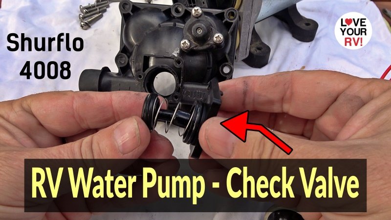 RV Water Pump Check Valve Function and Replacement How-to – Shurflo 4008