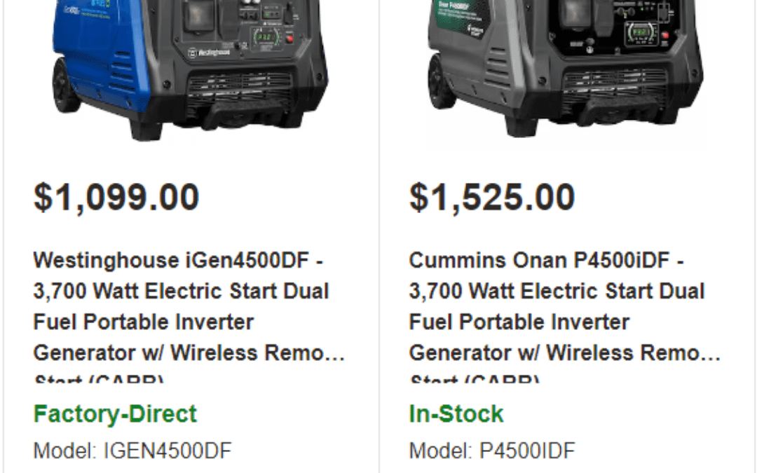 Does anyone have experience with either of these generators or brands?