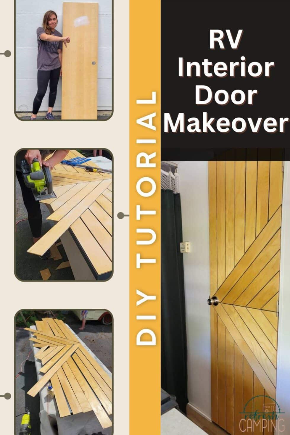 RV Interior Door Makeover | How to Winterize Your RV