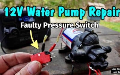 RV 12V Fresh Water Pump Repair – Replaced  Faulty Microswitch