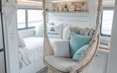 31 Beach Themed RV Interior Remodel & Decor Ideas