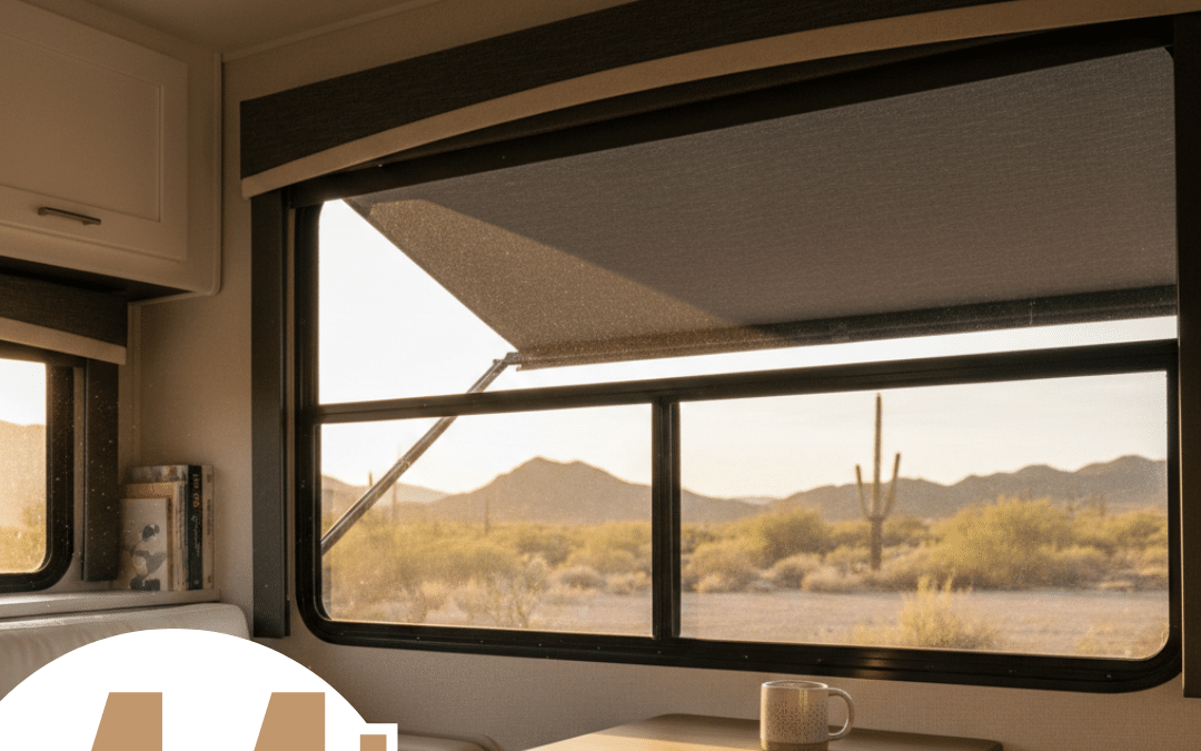 DIY RV Window Treatments & Easy Camper Curtains