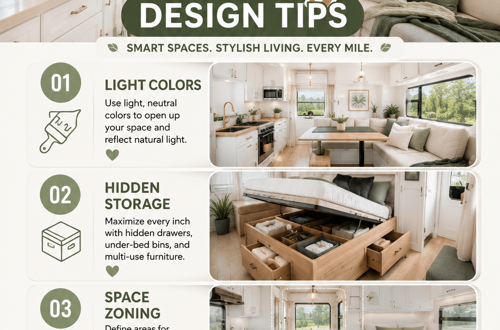 RV Living Design Tips for a Bright and Clutter-Free Home
