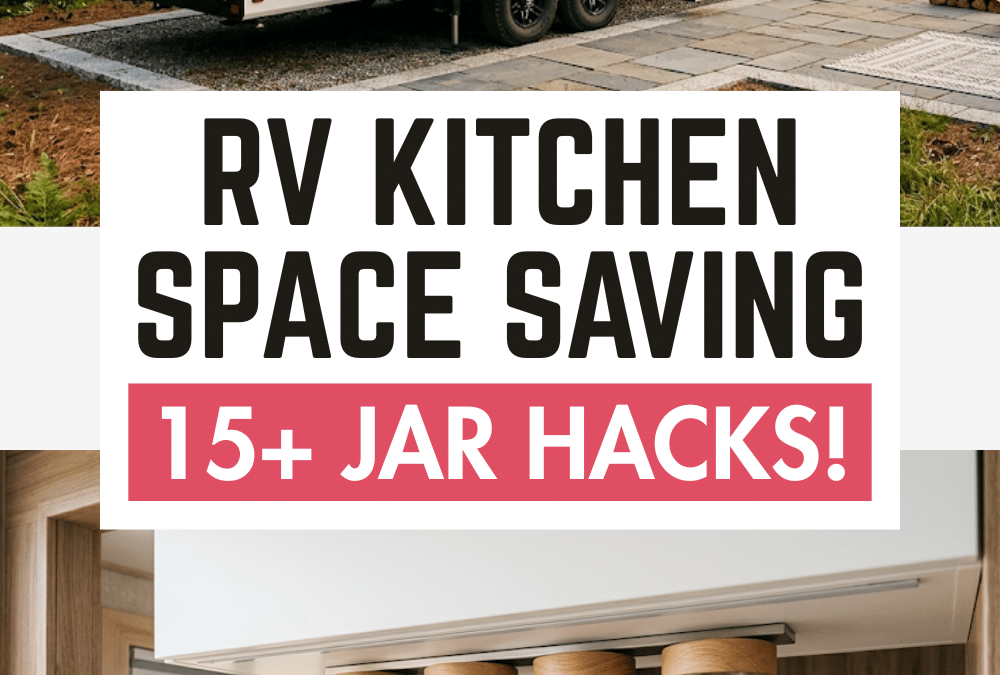 DIY RV Kitchen Organization: 15 Mason Jar Hacks