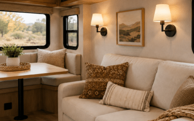 Cozy RV Living Room Ideas for a Warm Small Space 🚐