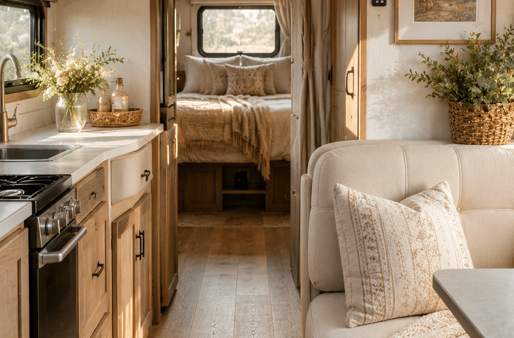 RV Interior Ideas That Make Travel Feel Luxurious || RV Makeover Inspo